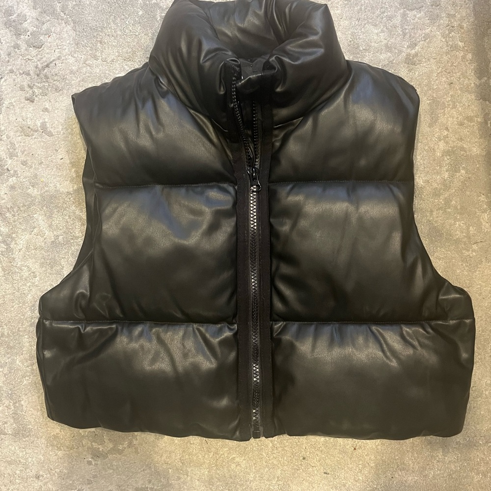 Zara Faux Leather Vest
